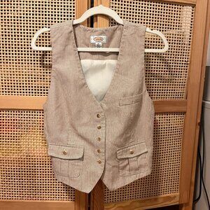 Vintage Tailbots Pinstripe Vest Top